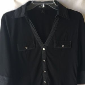 White House Black Market black shirt